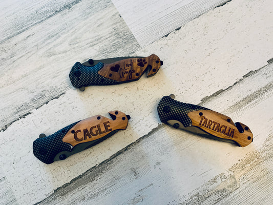 Custom Engraved Pocket Knife
