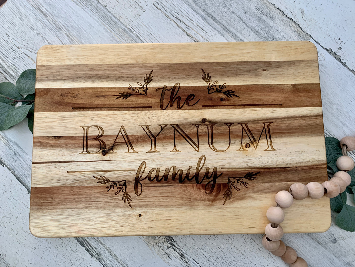 Large Custom Engraved Cutting Board