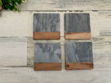 Load image into Gallery viewer, Custom Slate and Wood Coasters
