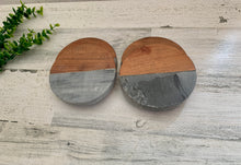 Load image into Gallery viewer, Slate and Wood Customized Coasters
