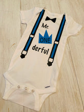 Load image into Gallery viewer, Mr. Onederful Baby Bodysuit | Birthday outfit
