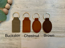 Load image into Gallery viewer, Custom Engraved Leather Keychain
