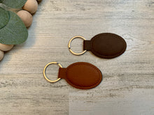 Load image into Gallery viewer, Custom Engraved Leather Keychain

