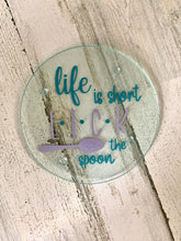Load image into Gallery viewer, Life is short lick the spoon hot pad

