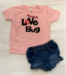 Mommy's Love Bug Kids Shirt | lady bug