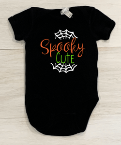 Spooky Cute Halloween Baby Bodysuit and kids shirt