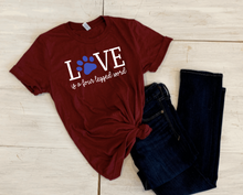Load image into Gallery viewer, Love is a four legged word shirt
