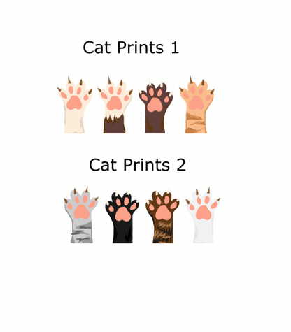Cat Mom Paw Prints Cosmetic/make-up bags