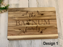 Load image into Gallery viewer, Large Custom Engraved Cutting Board
